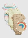 GAP Baby pamut body Brannan, 3 db GAP