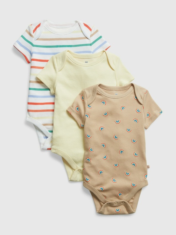 GAP Baby pamut body Brannan, 3 db GAP