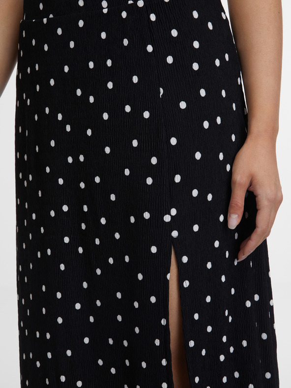 Orsay ORSAY fekete női pöttyös szoknya