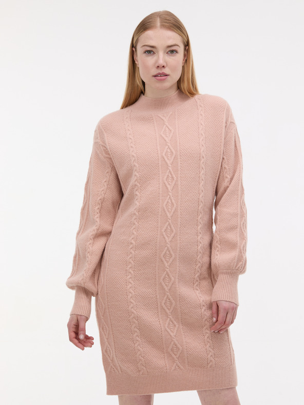 Orsay ORSAY Világos rózsaszín női kötött ruha