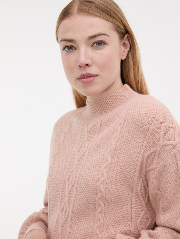 Orsay ORSAY Világos rózsaszín női kötött ruha