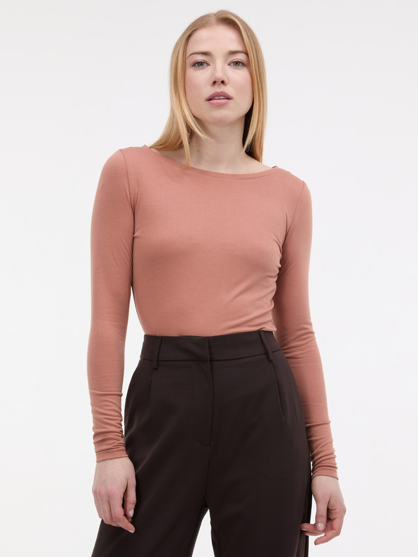 Orsay ORSAY világos barna női hosszú újjú póló