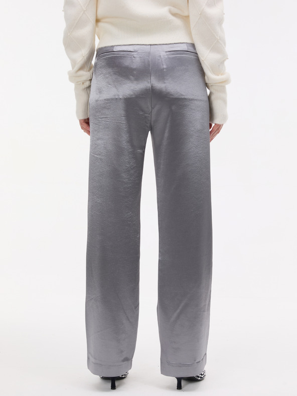 Orsay ORSAY Ezüstszínű szatén női nadrág