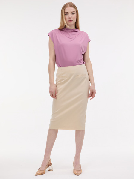 Orsay ORSAY Krémszínű női ceruzaszoknya csíkkal