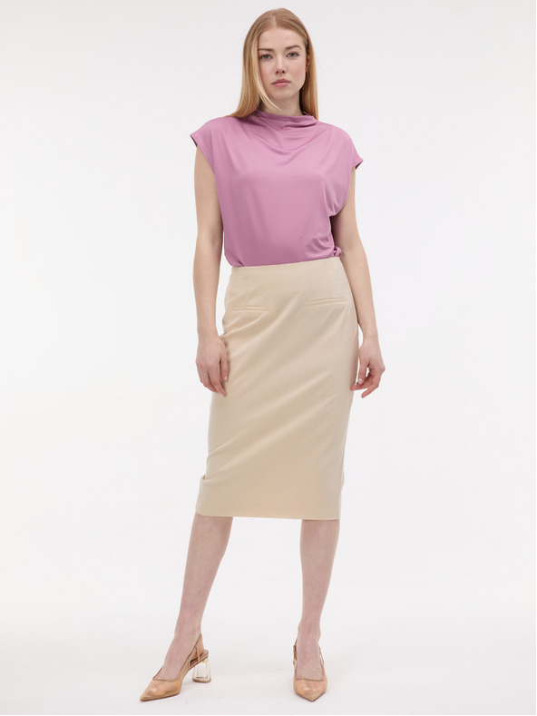 Orsay ORSAY Krémszínű női ceruzaszoknya csíkkal