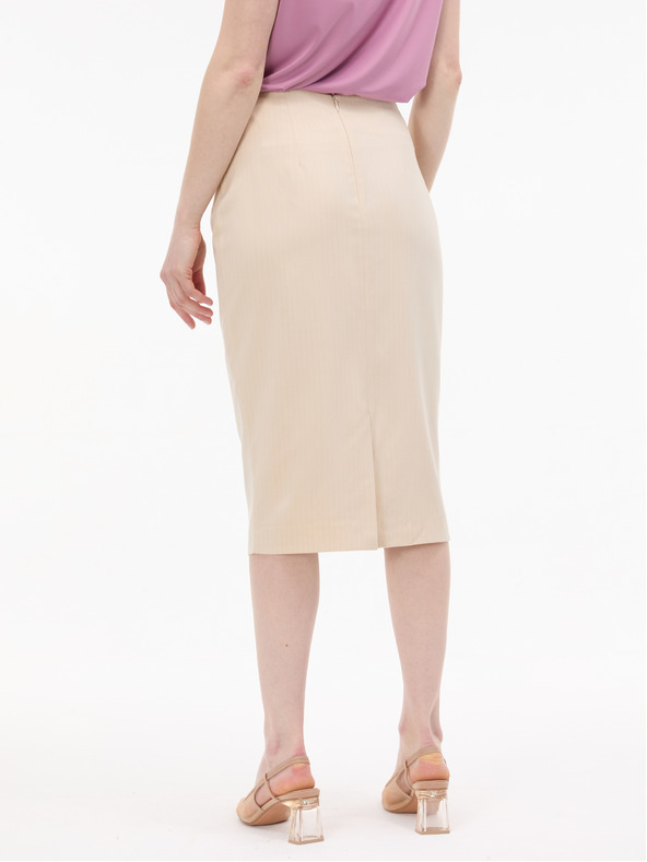 Orsay ORSAY Krémszínű női ceruzaszoknya csíkkal