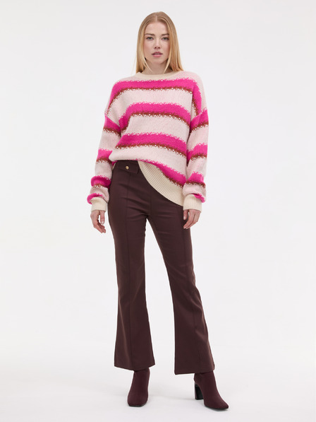 Orsay ORSAY Rózsaszín csíkos női pulóver