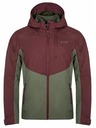 Kilpi Khaki és bordó színű férfi outdoor dzseki Kilpi SONNA-M