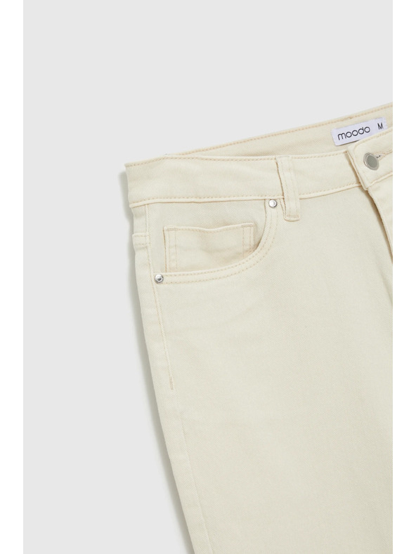 Moodo Egyenes szárú farmerok bézs Moodo