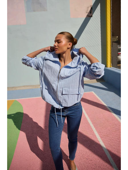 Moodo Kapucnis dzseki világoskék Moodo