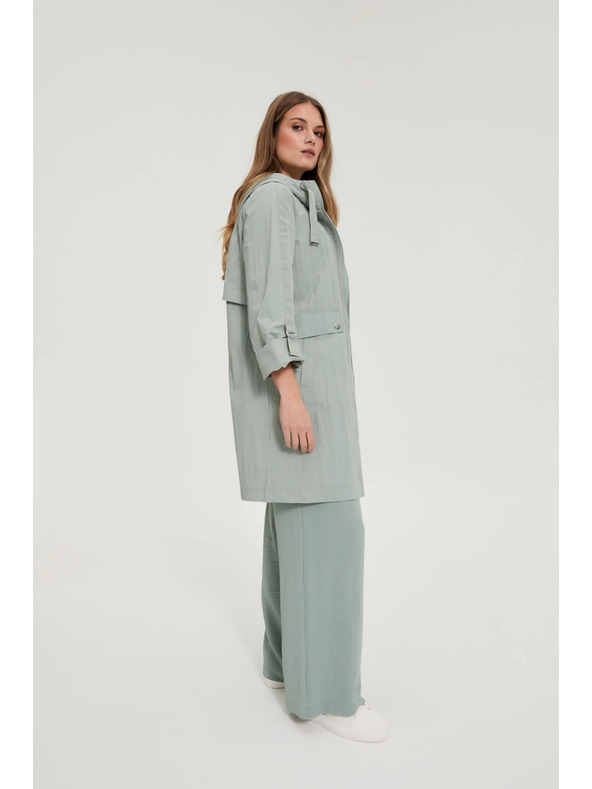 Moodo Parka dzseki olívazöld Moodo