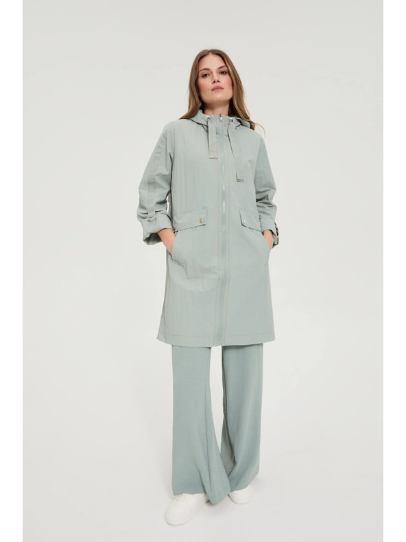 Moodo Parka dzseki olívazöld Moodo