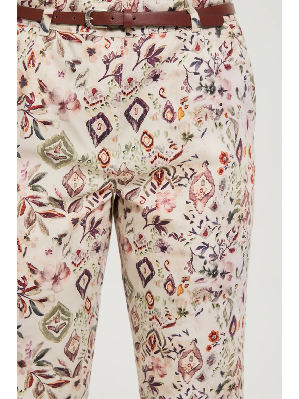 Moodo Mintás nadrág bézs Moodo