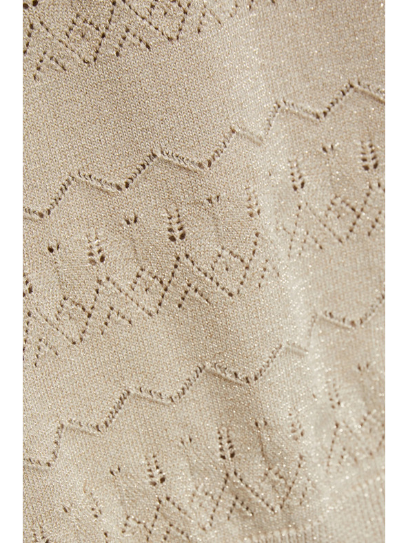 Moodo Azúrkék pulóver rövid ujjal bézs Moodo