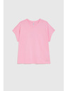 Moodo Rózsaszín pamut rövid ujjú blúz Moodo