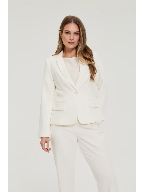 Moodo Egysoros fehér blazer Moodo