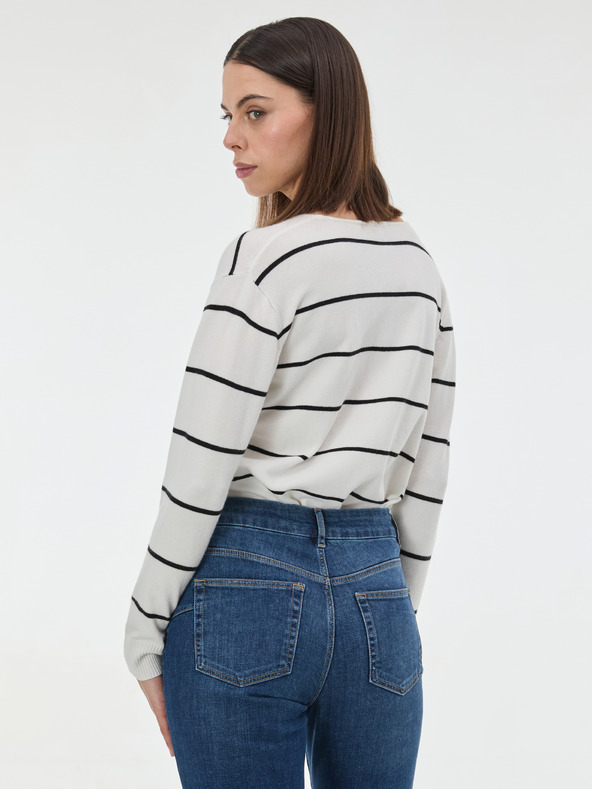 Orsay ORSAY fekete csíkos női pulóver
