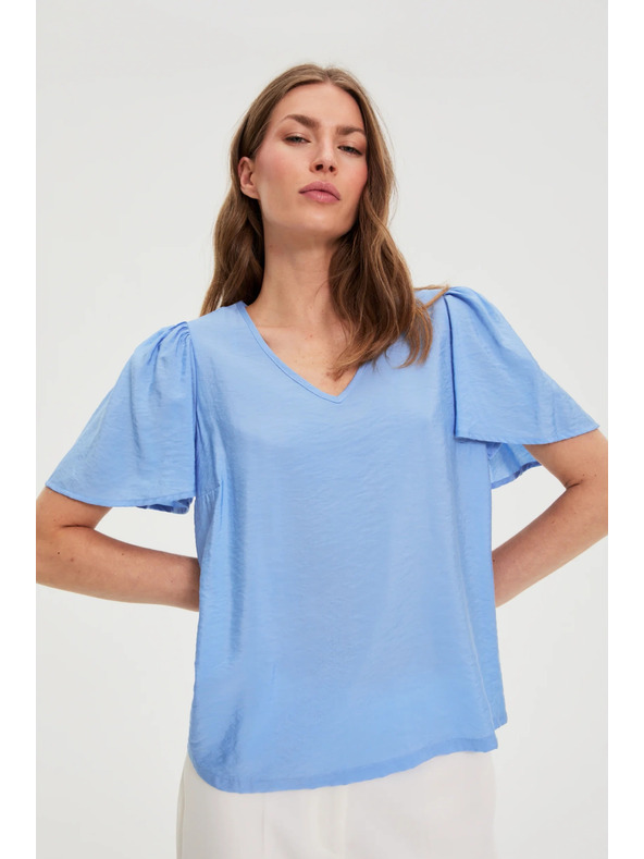 Moodo Viszkóz kék ing Moodo