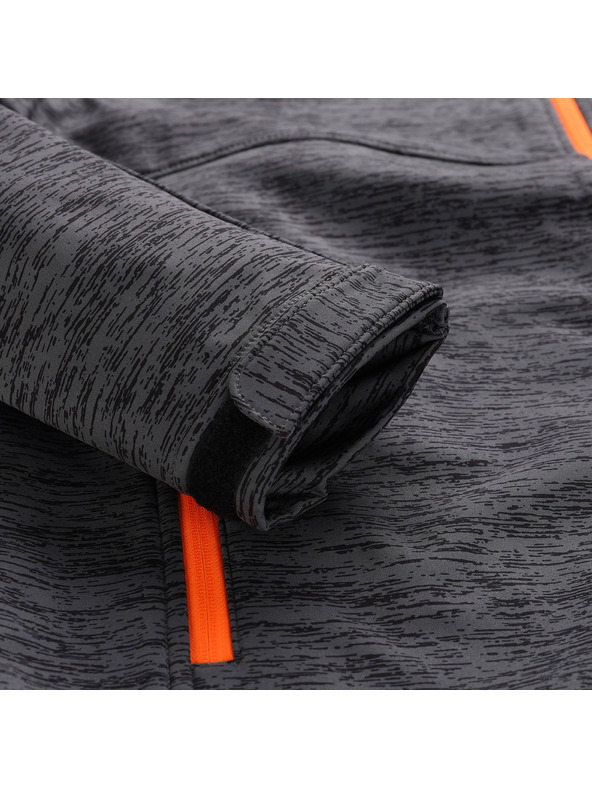 ALPINE PRO Férfi softshell dzseki dwr kezeléssel ALPINE PRO HERAS sötétszürke