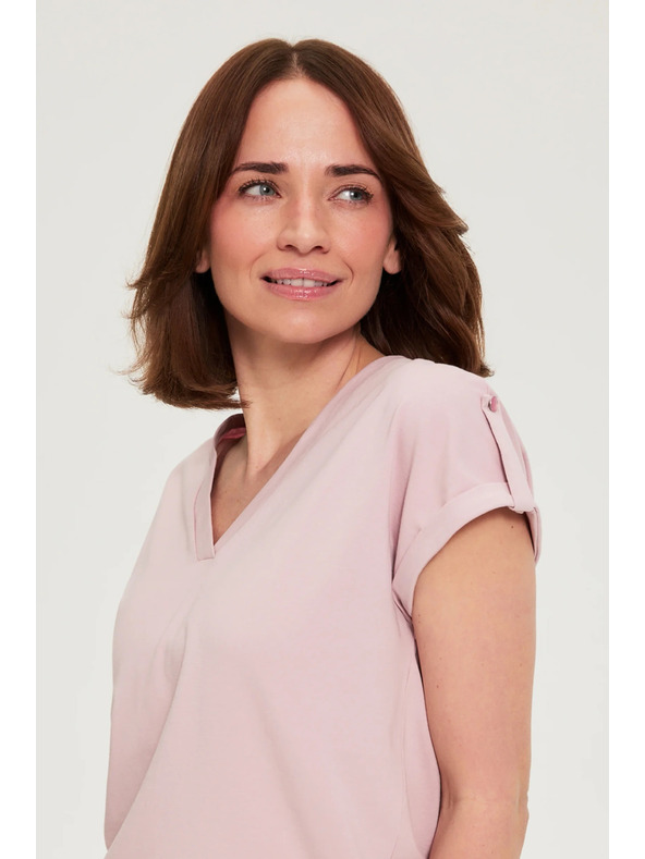 Moodo Pamut póló rózsaszín Moodo