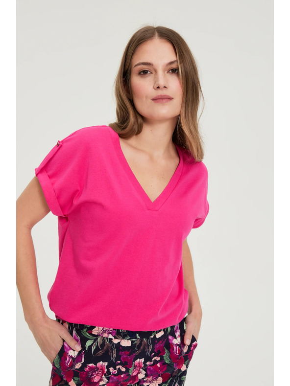 Moodo Pamut póló lila Moodo