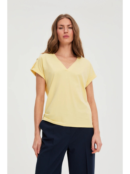 Moodo Pamut póló sárga Moodo