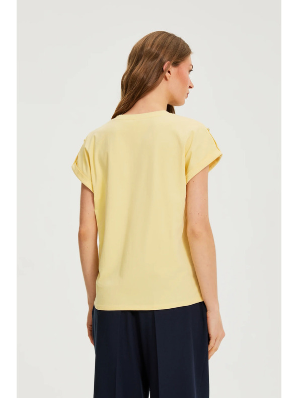 Moodo Pamut póló sárga Moodo