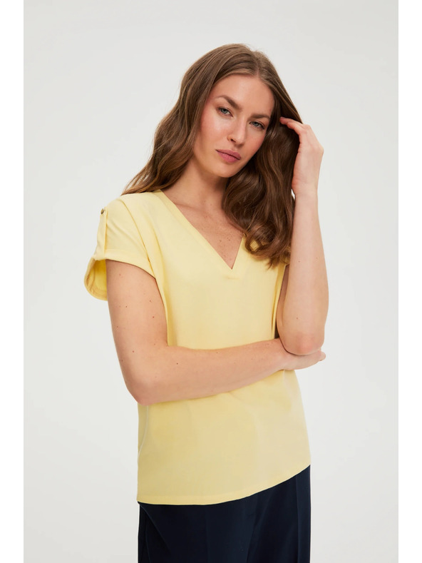 Moodo Pamut póló sárga Moodo