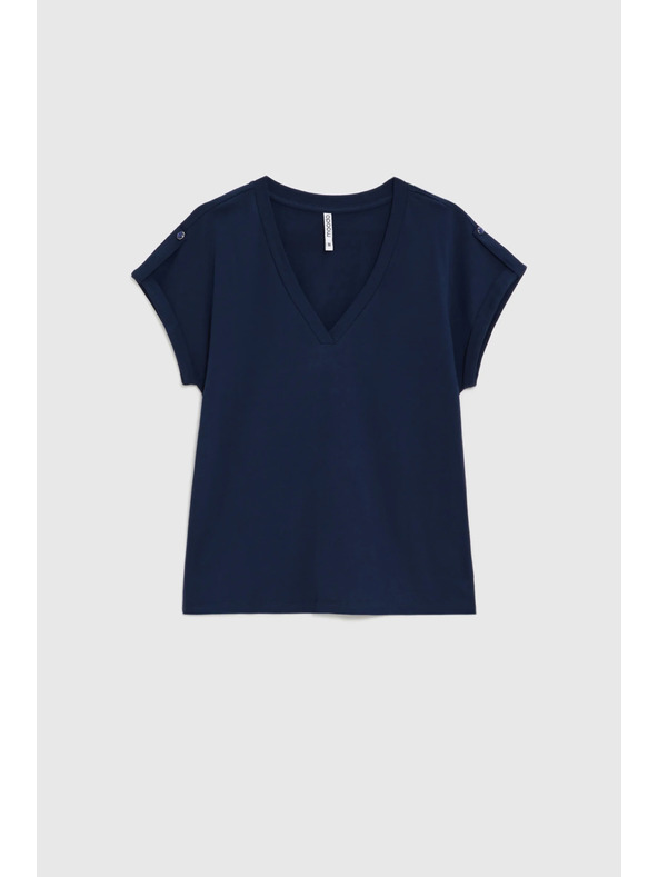 Moodo Pamutpóló sötétkék Moodo