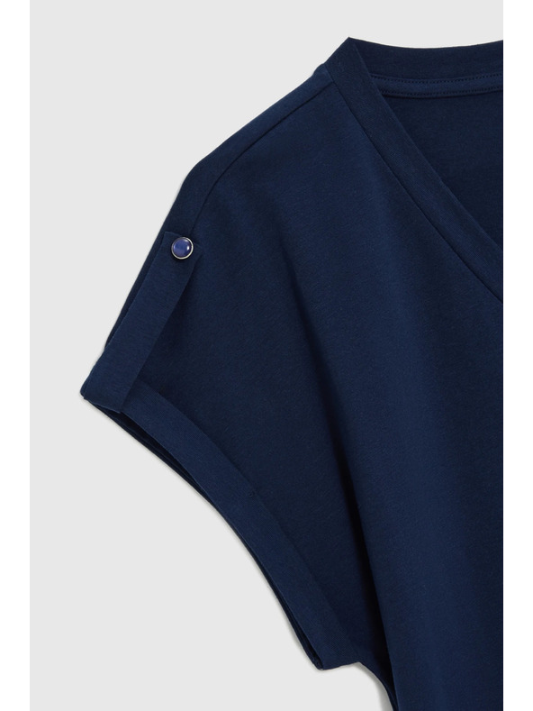 Moodo Pamutpóló sötétkék Moodo