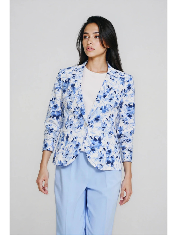 Moodo Virágos dzseki kék Moodo