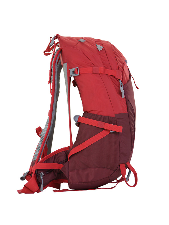 ALPINE PRO Outdoor hátizsák esőburával 25 l ALPINE PRO MONRE cardinal