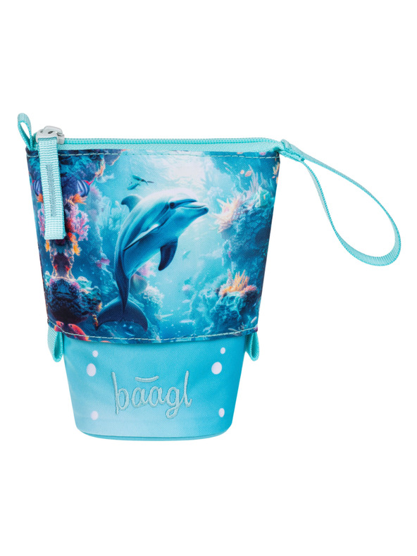 BAAGL  BAAGL Iskolai tolltartó Színes ceruza Delfin GRS