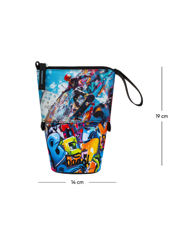 BAAGL  BAAGL Iskolai tolltartó Színes ceruza Skateboard park GRS