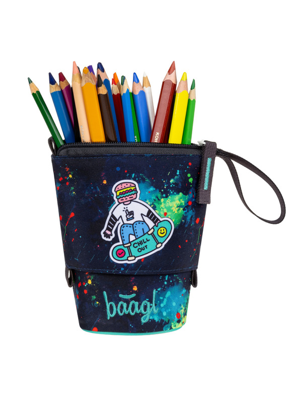 BAAGL  BAAGL Iskolai tolltartó Színes ceruza Chill GRS