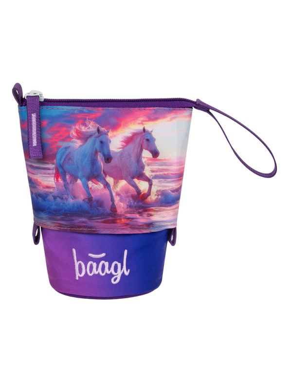 BAAGL  BAAGL Iskolai tolltartó Színes ceruza Lovak Szív GRS