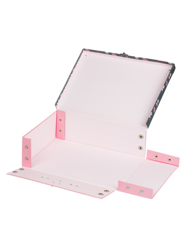 BAAGL  BAAGL Összecsukható iskolai koffert Panda fém kilincsekkel