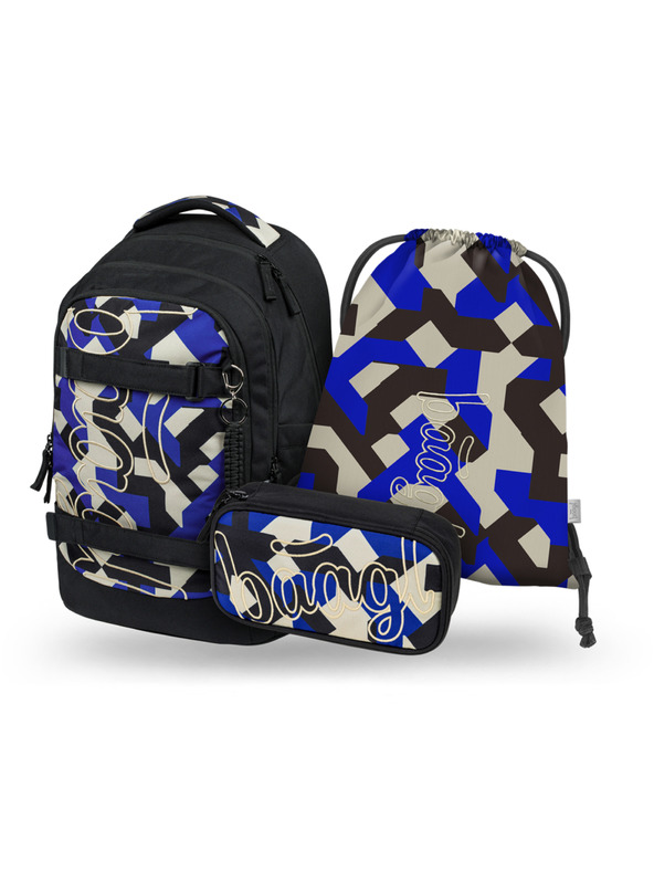 BAAGL  BAAGL SZETT 3 Skate Max Variety: hátizsák, tolltartó, zsák GRS