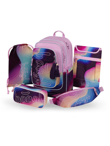 BAAGL  BAAGL SZETT 5 Cubic Lyra: hátizsák, tolltartó, zsák, övtáska, noteszgép tok GRS