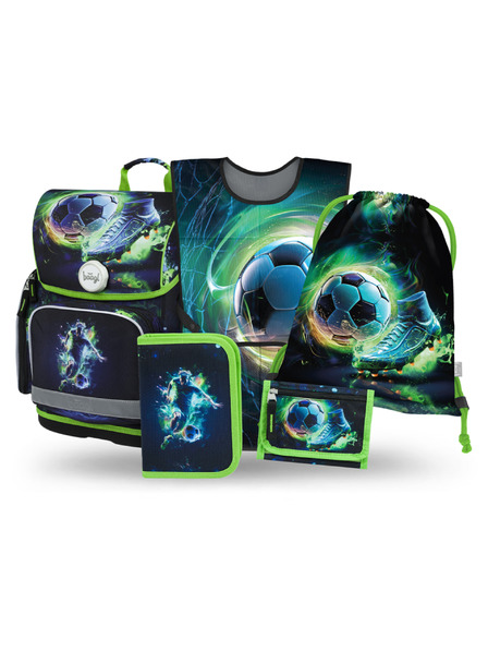 BAAGL  BAAGL SET 5 Ergo Futball Játékos: aktatáska, tolltartó, zsák, kötény, pénztárca