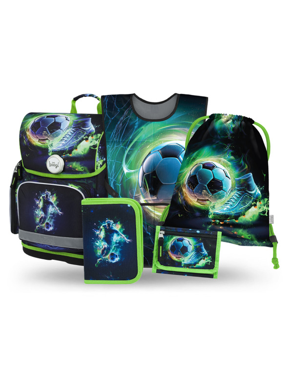 BAAGL  BAAGL SET 5 Ergo Futball Játékos: aktatáska, tolltartó, zsák, kötény, pénztárca