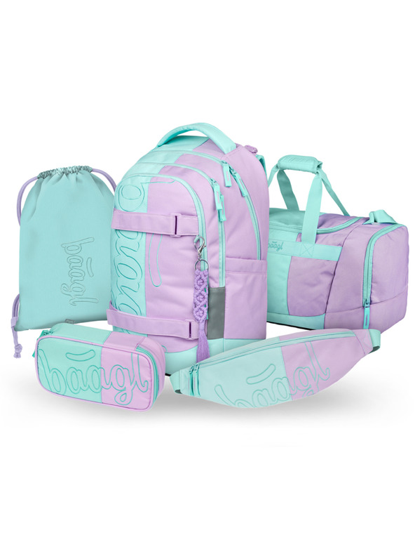 BAAGL  BAAGL SET 5 Skate Max Sweet: hátizsák, tolltartó, zsák, sporttáska, övtáska GRS