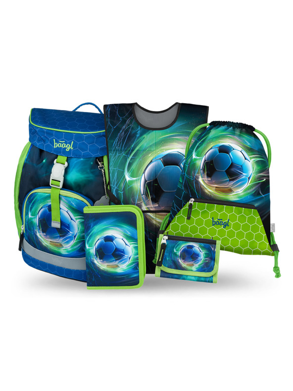 BAAGL  BAAGL SZETT 5 Airy Futball Labda: hátizsák, tolltartó, zsák, kötény, pénztárca