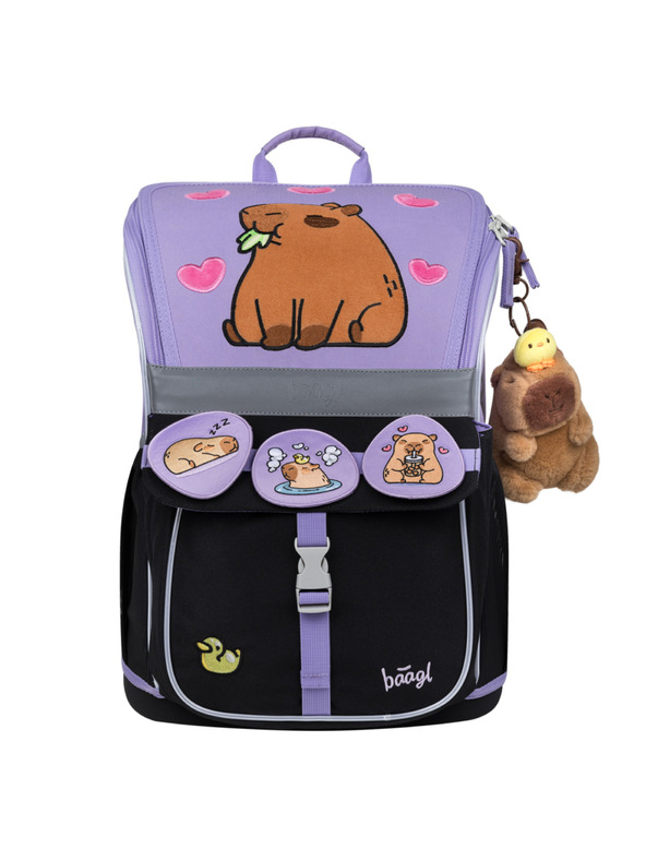 BAAGL  BAAGL SZETT 5 Zippy Kapybara: iskolatáska, tolltartó, zsák, kötény, pénztárca