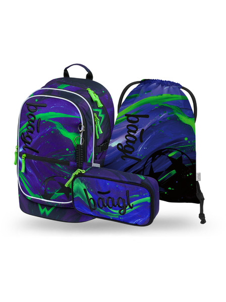 BAAGL  BAAGL SZETT 3 Core Football champion: hátizsák, tolltartó, zsák GRS