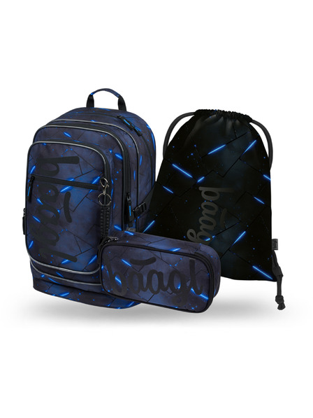 BAAGL  BAAGL SZETT 3 Cubic Flash: hátizsák, tolltartó, zsák GRS