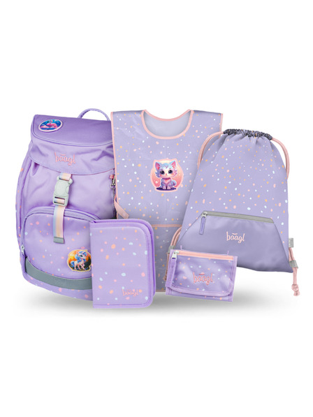 BAAGL  BAAGL SZETT 5 Airy Kedvencek: hátizsák, tolltartó, zsák, kötény, pénztárca