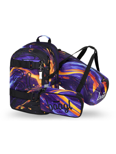 BAAGL  BAAGL SZETT 3 Skate Vibe: hátizsák, tolltartó, sporttáska GRS