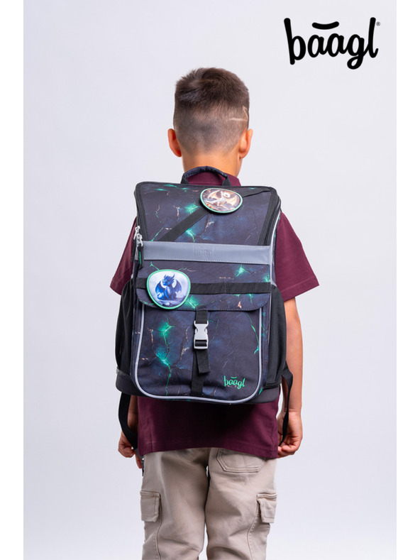 BAAGL  BAAGL Iskolai aktentáska Zippy Sárkányok