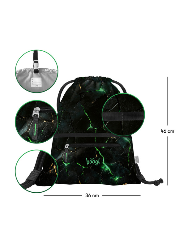 BAAGL  BAAGL Zsák zsebbel Sárkányok